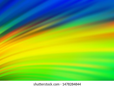 Dark Blue, Yellow vector background with bubble shapes. Colorful illustration in abstract marble style with gradient. A new texture for your  ad, booklets, leaflets.