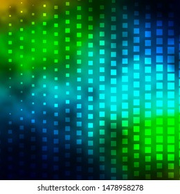 Dark Blue, Yellow vector background in polygonal style. New abstract illustration with rectangular shapes. Template for cellphones.
