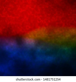 Dark Blue, Yellow vector background with triangles. Modern abstract illustration with colorful triangles. Pattern for booklets, leaflets