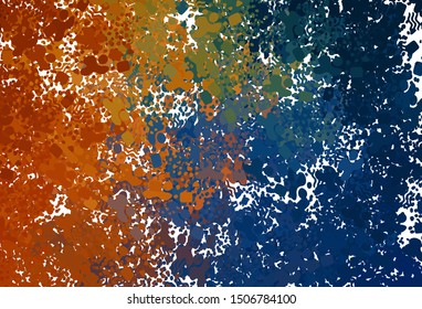 Dark Blue, Yellow vector background with abstract shapes. Decorative design in abstract style with random forms. Simple design for your web site.