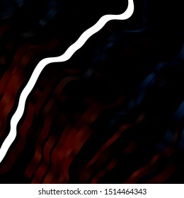 Dark Blue, Yellow vector background with bent lines. Abstract illustration with bandy gradient lines. Template for your UI design.