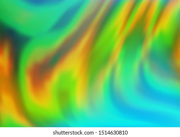 Dark Blue, Yellow vector background with abstract lines. Glitter abstract illustration with wry lines. A completely new template for your business design.