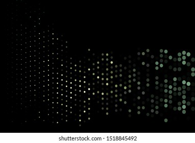 Dark Blue, Yellow vector background with bubbles. Illustration with set of shining colorful abstract circles. Completely new template for your brand book.
