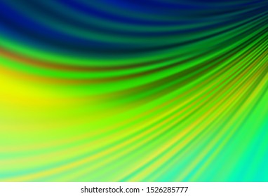 Dark Blue, Yellow vector background with lamp shapes. Creative geometric illustration in marble style with gradient. Pattern for your business design.