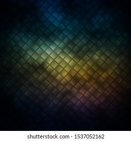Dark Blue, Yellow vector background with rectangles. Abstract gradient illustration with rectangles. Pattern for websites, landing pages.