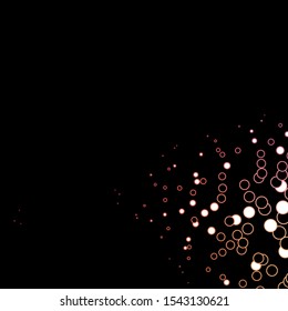 Dark Blue, Yellow vector background with circles. Glitter abstract illustration with colorful drops. New template for your brand book.