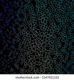 Dark Blue, Yellow vector background with bubbles. Illustration with set of shining colorful abstract spheres. Pattern for booklets, leaflets.