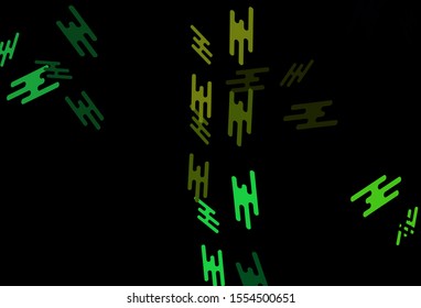 Dark Blue, Yellow vector background with straight lines. Decorative shining illustration with lines on abstract template. Smart design for your business advert.