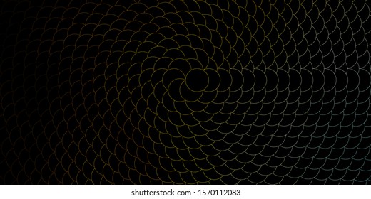 Dark Blue, Yellow vector background with bubbles. Modern abstract illustration with colorful circle shapes. Design for your commercials.