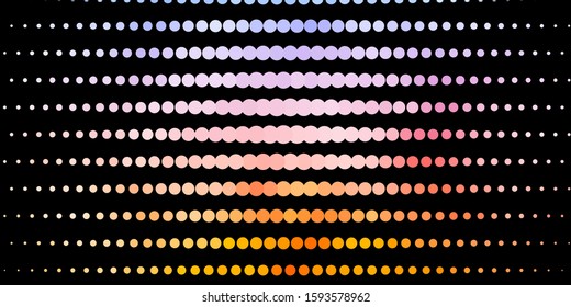 Dark Blue, Yellow vector background with bubbles. Abstract illustration with colorful spots in nature style. New template for a brand book.