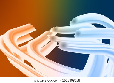 Dark Blue, Yellow vector background with curved lines. A completely new colorful illustration in simple style. Abstract style for your business design.