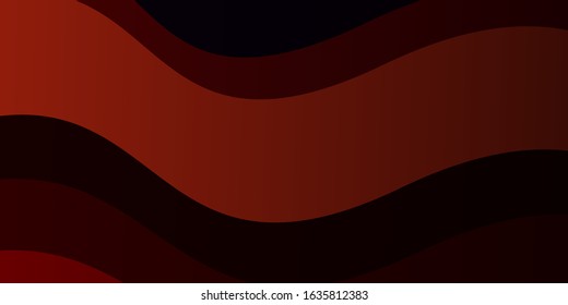 Dark Blue, Yellow vector background with bent lines. Abstract gradient illustration with wry lines. Pattern for websites, landing pages.