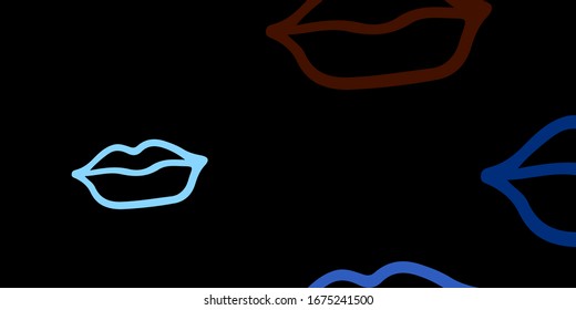 Dark Blue, Yellow vector background with woman symbols. Simple design in abstract style with women’s rights activism. Best design to show the power of women.