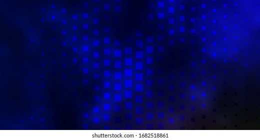 Dark Blue, Yellow vector background with rectangles. Modern design with rectangles in abstract style. Pattern for business booklets, leaflets