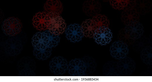Azul oscuro, fondo vectorial amarillo con formas aleatorias. Ilustración con formas coloridas en estilo abstracto. Ilustración simple para su sitio web.