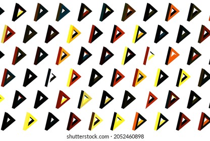 Dark Blue, Yellow vector background with polygonal style. Modern abstract illustration with colorful triangles. Modern design for your business card.