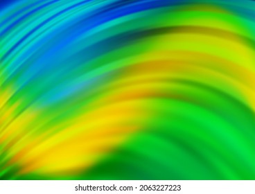 Dark Blue, Yellow vector background with lamp shapes. Geometric illustration in marble style with gradient.  Pattern for your business design.
