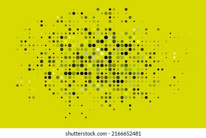 Dark Blue, Yellow vector background with bubbles. Blurred decorative design in abstract style with bubbles. Template for your brand book.