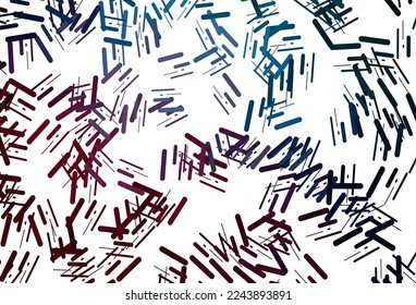 Dark blue, yellow vector background with straight lines. Decorative shining illustration with lines on abstract template. Smart design for your business advert.