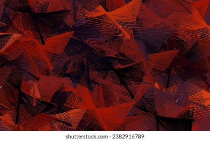 Dark Blue, Yellow vector background with abstract shapes.