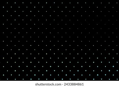 Dark blue, yellow vector background with cards signs. Shining illustration with hearts, spades, clubs, diamonds. Pattern for leaflets of poker games, events.