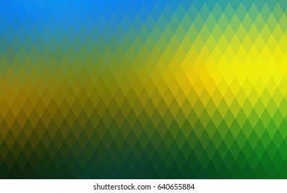 Dark Blue, Yellow vector background of rectangles and squares. Style quilt and blanket. Geometrical rectangular pattern. Repeating pattern with rectangle shapes.