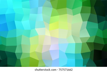 Dark Blue, Yellow vector background of rectangles and squares. Style quilt and blanket. Geometrical rectangular pattern. Repeating pattern with rectangle shapes.