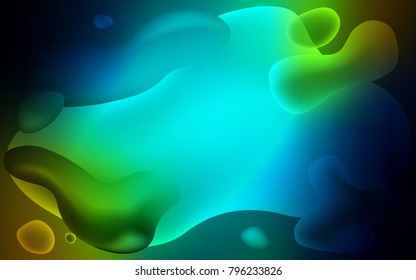 Dark Blue, Yellow vector background with bent lines. Colorful abstract illustration with gradient lines. A completely new template for your business design.