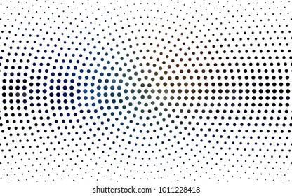 Dark Blue, Yellow vector banner set of circles, spheres. 
