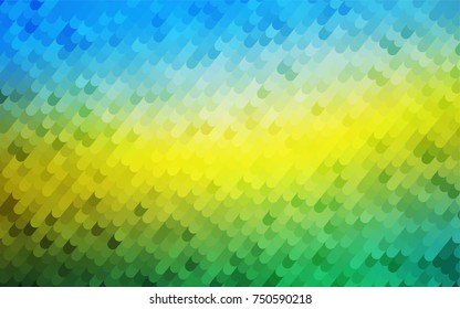 Dark Blue, Yellow vector bent template. A vague circumflex abstract illustration with gradient. A completely new design for your business.