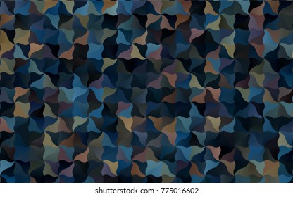 Dark Blue, Yellow vector bent background. An elegant bright illustration with gradient. The pattern of blurred lines for your business design.