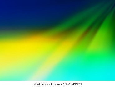Dark Blue, Yellow vector blur pattern. Shining colorful illustration in a Brand new style. The template can be used for your brand book.