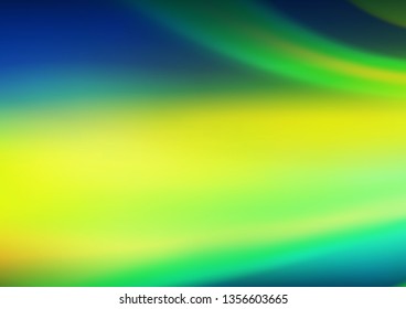 Dark Blue, Yellow vector blur pattern. Colorful abstract illustration with gradient. The elegant pattern for brand book.