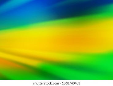 Dark Blue, Yellow vector blur pattern. Colorful illustration in abstract style with gradient. A completely new template for your design.