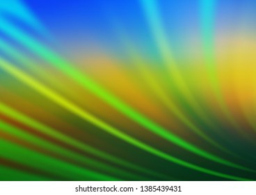 Dark Blue, Yellow vector blur pattern. Colorful abstract illustration with gradient. Brand new style for your business design.