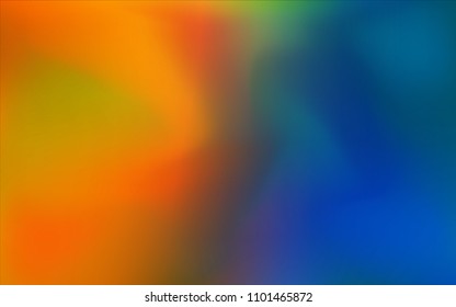 Dark Blue, Yellow vector blurred background. Creative illustration in halftone style with gradient. Brand-new style for your business design.
