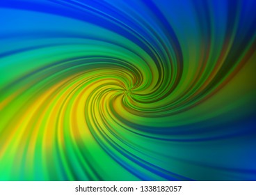 Dark Blue, Yellow vector blurred shine abstract template. An elegant bright illustration with gradient. The template can be used for your brand book.