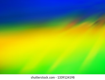Dark Blue, Yellow vector blurred shine abstract pattern. An elegant bright illustration with gradient. The blurred design can be used for your web site.