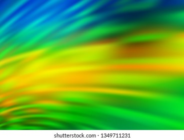 Dark Blue, Yellow vector blurred shine abstract pattern. An elegant bright illustration with gradient. Brand new style for your business design.