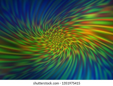 Dark Blue, Yellow vector blurred shine abstract background. Colorful illustration in blurry style with gradient. The elegant pattern for brand book.