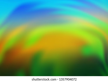 Dark Blue, Yellow vector blurred and colored background. Colorful illustration in blurry style with gradient. A completely new template for your design.
