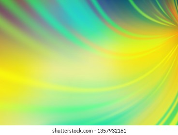 Dark Blue, Yellow vector blurred shine abstract template. Colorful illustration in abstract style with gradient. The elegant pattern for brand book.