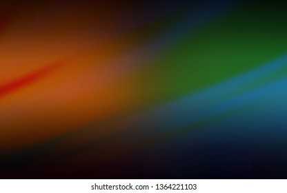 Dark Blue, Yellow vector blurred shine abstract template. Creative illustration in halftone style with gradient. Completely new design for your business.