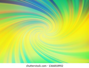 Dark Blue, Yellow vector blurred shine abstract template. An elegant bright illustration with gradient. The blurred design can be used for your web site.