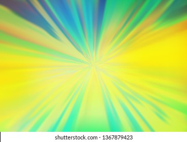 Dark Blue, Yellow vector blurred shine abstract background. Colorful illustration in blurry style with gradient. Brand new style for your business design.