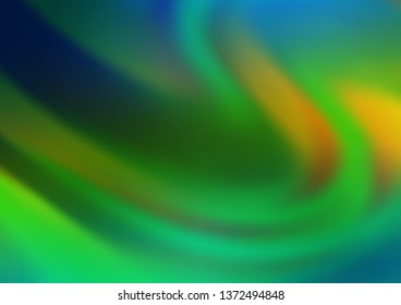 Dark Blue, Yellow vector blurred and colored template. Colorful illustration in abstract style with gradient. The elegant pattern for brand book.