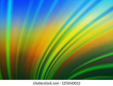 Dark Blue, Yellow vector blurred shine abstract pattern. Colorful abstract illustration with gradient. The best blurred design for your business.