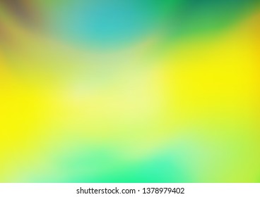 Dark Blue, Yellow vector blurred background. A completely new color illustration in a bokeh style. A completely new design for your business.