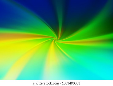 Dark Blue, Yellow vector blurred bright template. Creative illustration in halftone style with gradient. The elegant pattern for brand book.