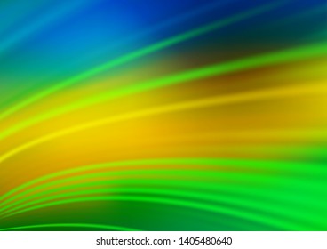 Dark Blue, Yellow vector blurred and colored template. Modern geometrical abstract illustration with gradient. A new texture for your design.